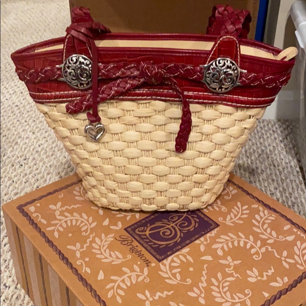 Brighton Candice Straw Handbag